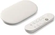 [Google] TV Streamer 4K - Fast Streaming Entertainment on Your TV with Voice Search Remote - Watch Movies, Shows, Live TV, and Netflix in 4K HDR - Smart Home Control - 32 GB of Storage - Porcelain 2024