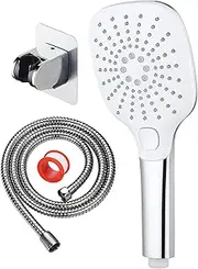[KAIYING] High Pressure Shower Head with Handheld, 3 Spray Modes Settings Hand Held Shower Head, Detachable Shower Head High Pressure, Water Saving Shower Heads with Self-Adheavsie Holder