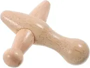 Beavorty Foot Massager Massage Stick Portable Pelma Massager Scrapping Rod Massage Rod Foot Acupoint Stick Wooden Khaki