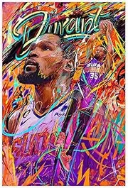 shangyang Kevin Durant Canvas Poster Bedroom Decor Sports Landscape Office Room Decor Gift Unframe:12x18inch(30x45cm)