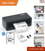 Compact 4X6 Label Printer - Bluetooth Thermal - Smart Amazon Shopify UPS USPS