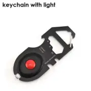 Key Ring Chain Keychain Keyring Multi Function Purpose Tool LED Light Torch Mini