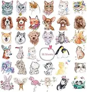 Animals Theme Temporary Tattoos for Kids, Featured Zoo Patterned Body Art Waterproof Tattoos Toddler Tattoos, Fake Tattoos for Boys Girls, 36 Sheets