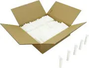 (300) Pre-Roll Tubes - White 98mm King Size Herbs Storage Meds Spices #PRT98WH