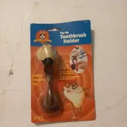 Vintage 1997 Looney Tunes TAZ Flip-Up Toothbrush Holder w/ Suction Cup