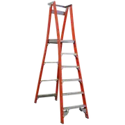 INDALEX 1.8m Industrial Fibreglass 180KG Pro Series Platform Ladder