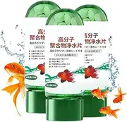 2025 New Portable Aqua Water Purification Tablets, Powerful Polymer Water Purification Tablets, Effective Aquarium Water Clarifier for Fish Tank, Remove All Kinds of Turbidity(3 Bottle)