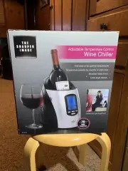 NEW In Box. THE SHARPER IMAGE Adjustable Temp. Control WIne Chiller. KP-W400
