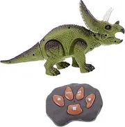 Toyvian 1 Set Electric Triceratops with Sound Light Remote Control Dinosaur Plaything for Walking Musical Dinosaur for Boys Fun Educational