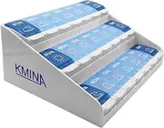 KMINA - Weekly Pill Organizer 3 Times a Day, Pill Box 7 Day 3 Times a Day, Pill Organizer Weekly, Medicine Organizer Box, Extra Large Pill Organizer, Vitamin Organizer Container - Made in Europe