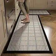 Kitchen Floor Mat Absorbent Non-Slip Carpet Long Foot Mats Minimalist Style Home Decoration Rug for Bathroom,FQ752,G,80x200cm