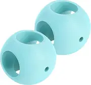 LOEFLIFA 2pcs Magnetic Laundry Washing Balls Lint Hair Catcher for Washing Machine Dryer Dark Green Durable Cleaning Supplies