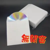 在飛比找momo購物網優惠-【臺灣製造】CD/BD/DVD 專用無開窗白色光碟紙袋/CD