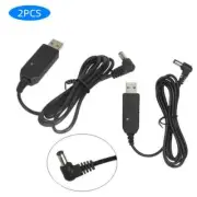 2pcs USB Charging Cables for BaoFeng UV-5R UV82 UV-8D BF-9700 UV6R Radio Charger
