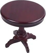 Aswalling 1/12 Wooden Furniture Miniature Round Table