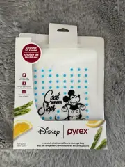 Disney Pyrex Mickey Mouse Half Gallon Silicone Storage Bag NEW