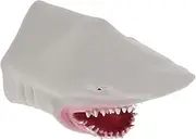BESPORTBLE 1Pc Grey Shark Hand Puppet Realistic Plastic Storytelling Doll for Interactive Parent Role Play Imaginative Learning Prop Themed Playtime