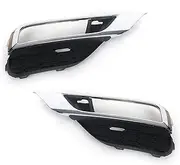 Car Fog Lamp Assembly Foglamp Front Bumper Fog Light For CRV CR-V 2015 2016 Daytime Running Lamp Frame Trim Cover Foglight Front Bumper Fog Light(Lamp 1 pair)