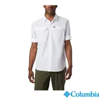 在飛比找PChome24h購物優惠-Columbia哥倫比亞 男款-素面防曬50快排襯衫-白色 