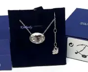Swarovski Vanilla Necklace Oval Shaped Clear Crystal Authentic NEW 5008655