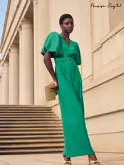 Phase Eight Green Margot Puff Jumpsuit (F93035) | $185