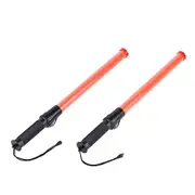 Traffic Batons, Traffic Control Stick,safety Light Batons, Signal Batons For Parking And Airports, Black Orange