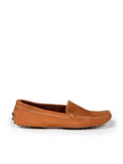 Brown Leather Driving Loafers