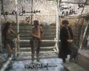 Doctor Who Autograph: TOM BAKER, LOUISE JAMESON & LESLIE SCHOFIELD (Face) Signed