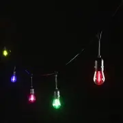 Eglo Outdoor Festoon 10LT LED Kit Hanging String Lights 13m - Black - Multi-Colour