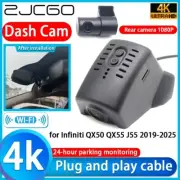 Plug and Play 4K Wifi DVR Dash Cam Camera for Infiniti QX50 QX55 J55 2019-2025