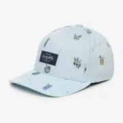 TravisMathew Men's Standard Paradise Cove Fitted Hat Cap, Blue