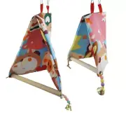 Bird Parrot Standing Perch for Triangle Hammock Cage Hanging Tent Bed for B