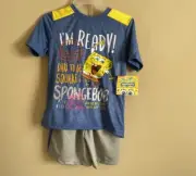 SpongeBob SquarePants Boys Shirt & Shorts Set Size 7