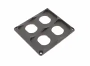 x4 flush mount panel face plate housing -suits cig socket USB Acc Amp gauges