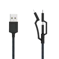 在飛比找松果購物優惠-iPhone充電線 一拖三 多功能 Micro USB Ty