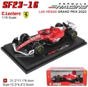 Bburago 2024 F1 Racing Ferrari Racing SF23 Vegas (2023) Charles Leclerc #16 1:18