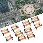 Add Realism to Your Train Station with 10 Park Benches in HO TT Scale 187