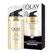 Olay Night Cream Total Effects 7 in 1, Anti-Ageing Moisturiser 20g free shipping