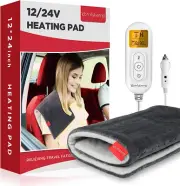 Manta Electrica Termica 12V/24V Para Carro Auto Alivio Del Dolor De Rodilla Frio