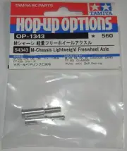 Tamiya M03 / M04 / M05 / M06 / FF03 / M07 Lightweight Freewheel Axles NEW 54343