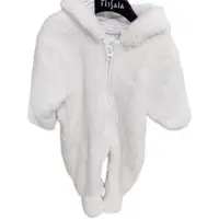 在飛比找ETMall東森購物網優惠-品牌帶帽舒棉絨保暖柔軟連身衣
