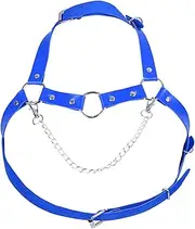 [BYDHSS] Women Punk Body Harness Bra Top Rave Party Night Goth Costume Leather Harness Top