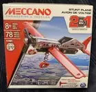 Meccano Engineering & Robotics 2 in 1 Stunt Plane Construction Set Models STEM