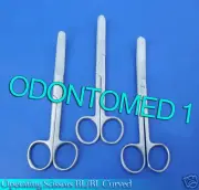 3 OPERATING DISSECTING SCISSORS 4.5" CVD BLUNT BLUNT