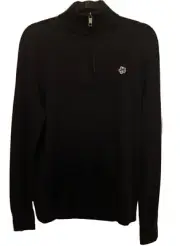 Ted Baker London Mens Tooting Merino Wool 1/2 Zip Dark Navy Sweater/Top Sz 4 NWT