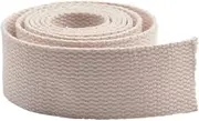 DTKJ Webbing Straps for Bags,Upholstery Webbing,Heavy Duty Cotton Webbing Strap Tape for Luggage/Cargo Strapping,10Yard/roll, Beige, 2''