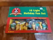 1997 Looney Tunes 10 Light Holiday Set Tweety Bugs Taz Sylvester NEW BOX WORKS