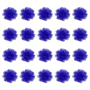 20Pcs 2" Chiffon Flowers Sewing Fabric Flower Appliques for Crafts Blue