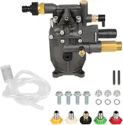 SCITOO Pressure Washer Pump 3/4" Shaft Water Pressure Pump MAX 3300 PSI,2.5 GPM,for Pressure Washers With Horizontal Engines