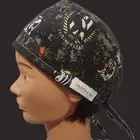 Collingwood Pies Tie Back Scrub Hat, Doctors, Nurses Scrub Cap, Cotton Made Aust